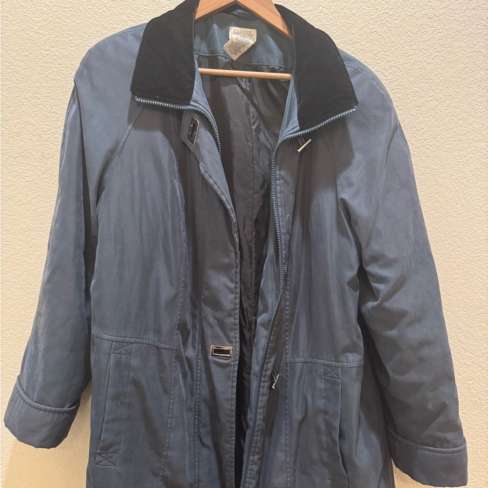 Women’s  Blue Jacket with Black Collar
